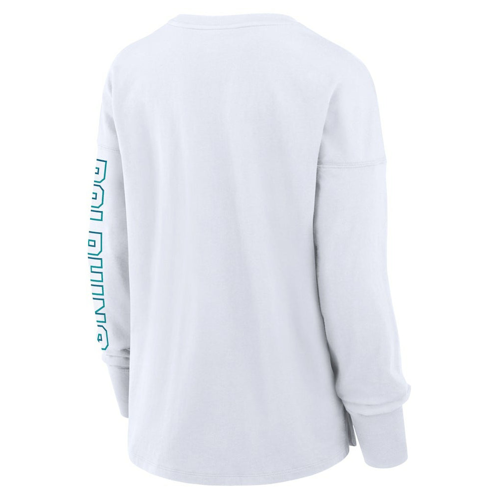 Miami Dolphins Women's Hometown Legacy Long Sleeve T-Shirt - White discount