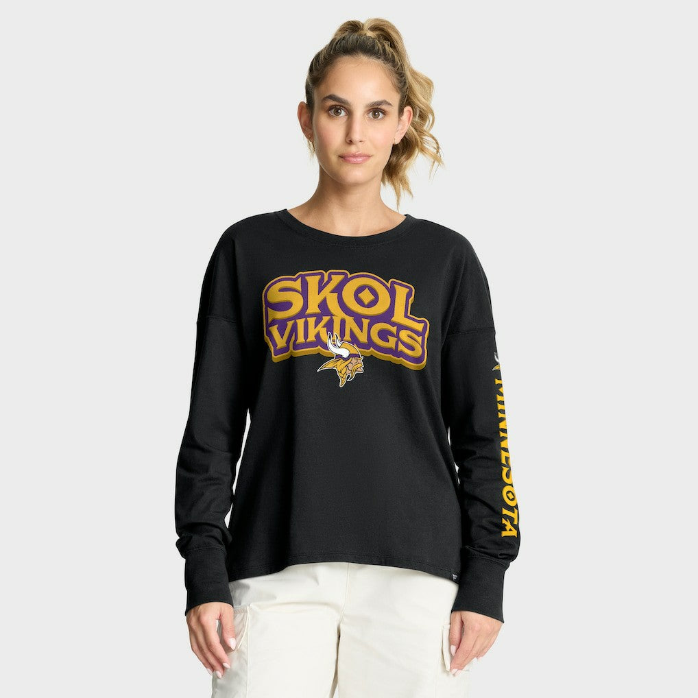 Minnesota Vikings Women's Hometown Legacy Long Sleeve T-Shirt - Black discount