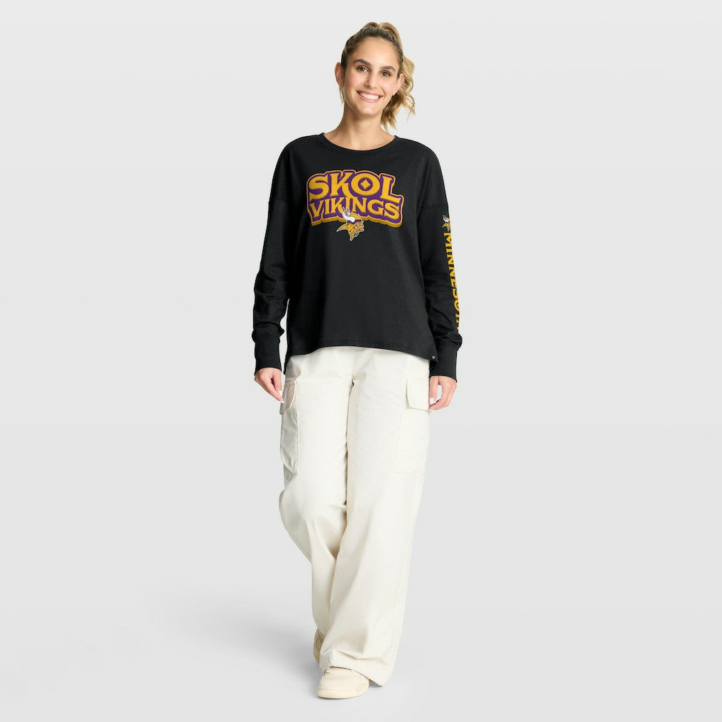 Minnesota Vikings Women's Hometown Legacy Long Sleeve T-Shirt - Black discount