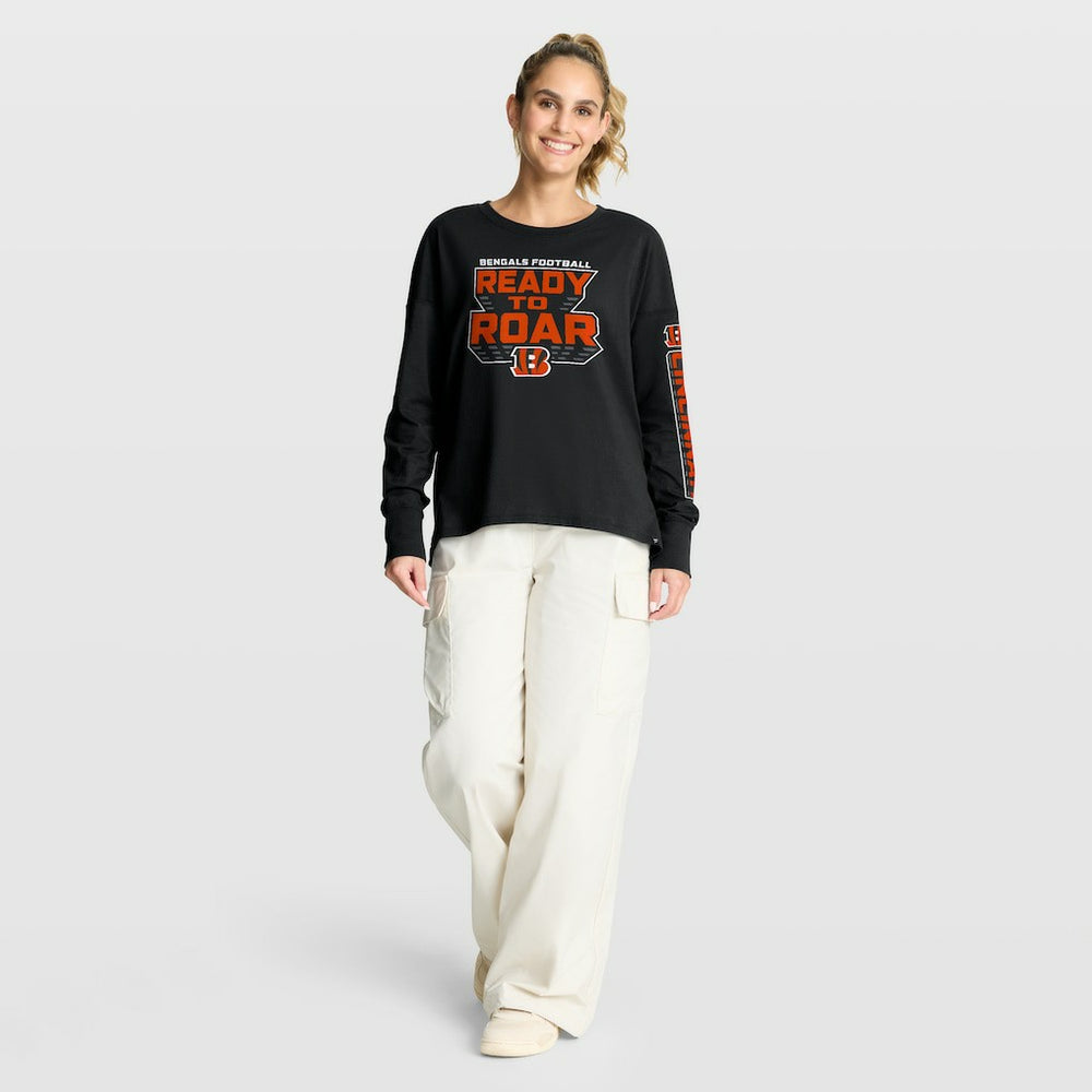Cincinnati Bengals Women's Hometown Legacy Long Sleeve T-Shirt - Black discount