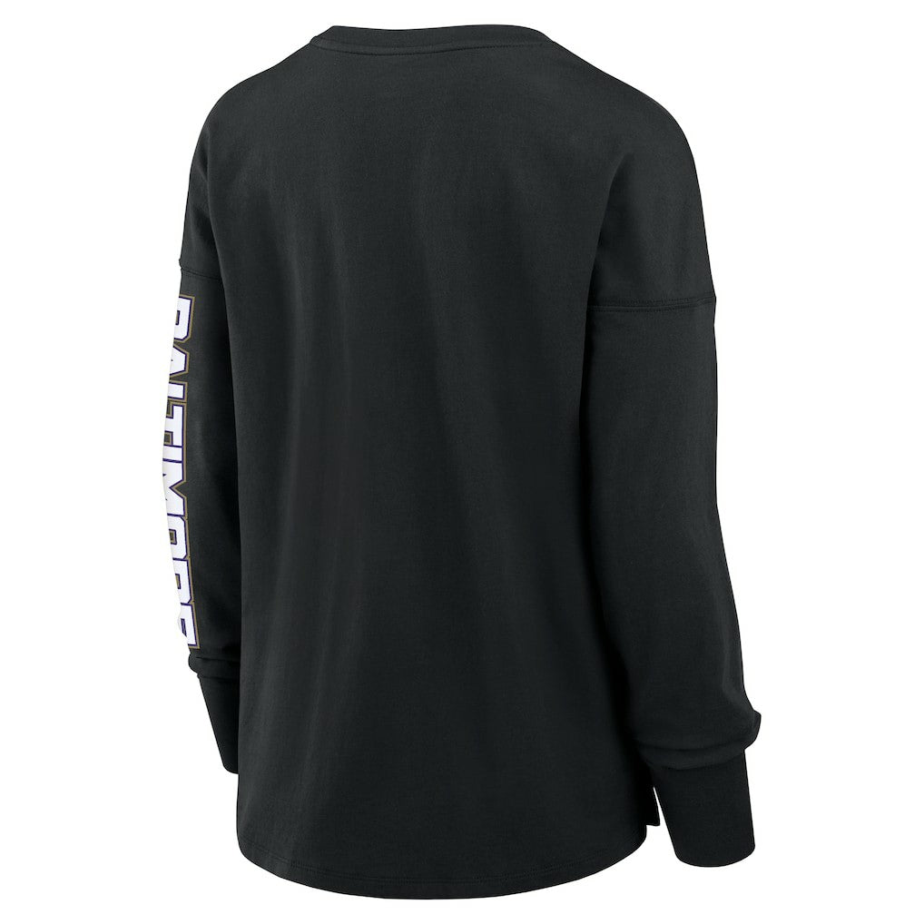 Baltimore Ravens Women's Hometown Legacy Long Sleeve T-Shirt - Black discount