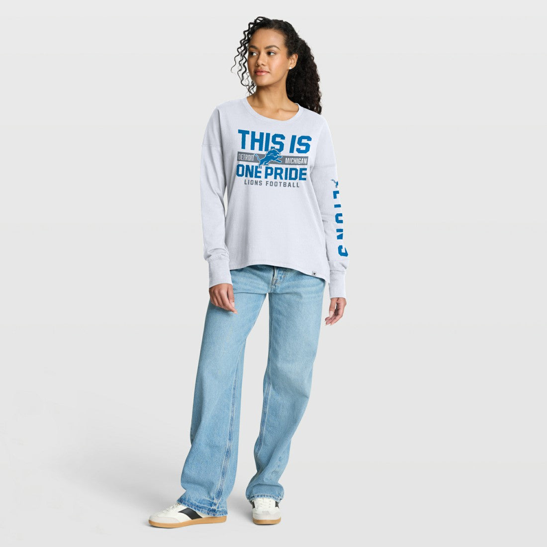 Detroit Lions Women's Hometown Legacy Long Sleeve T-Shirt - White on sale