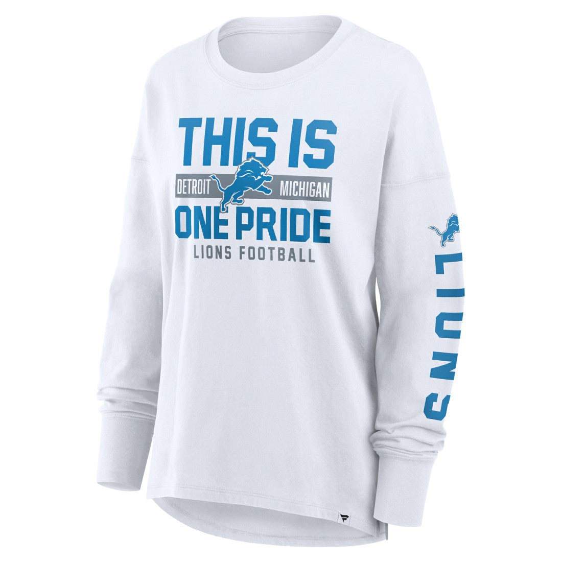 Detroit Lions Women's Hometown Legacy Long Sleeve T-Shirt - White on sale
