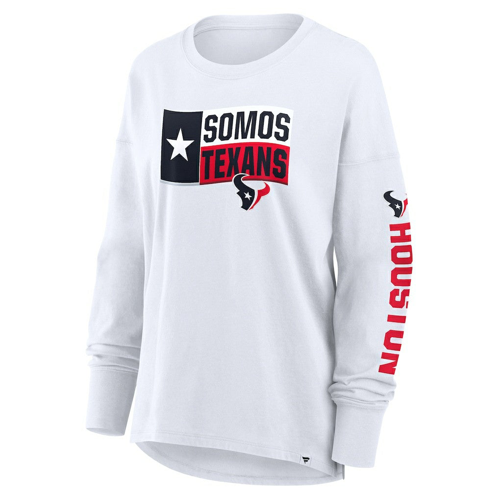 Houston Texans Women's Hometown Legacy Long Sleeve T-Shirt - White cheap