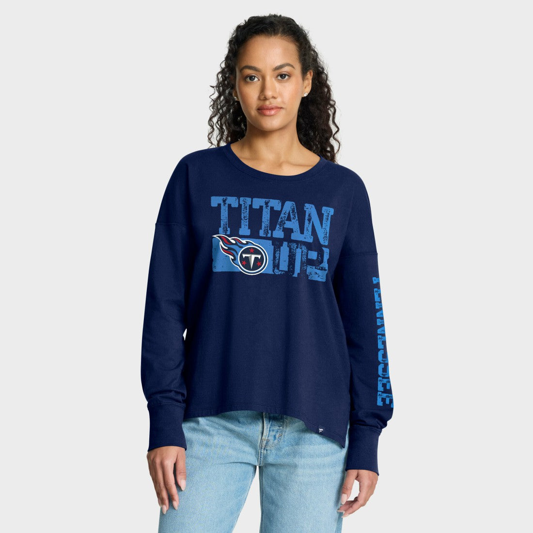 Tennessee Titans Women's Hometown Legacy Long Sleeve T-Shirt - Navy for sale