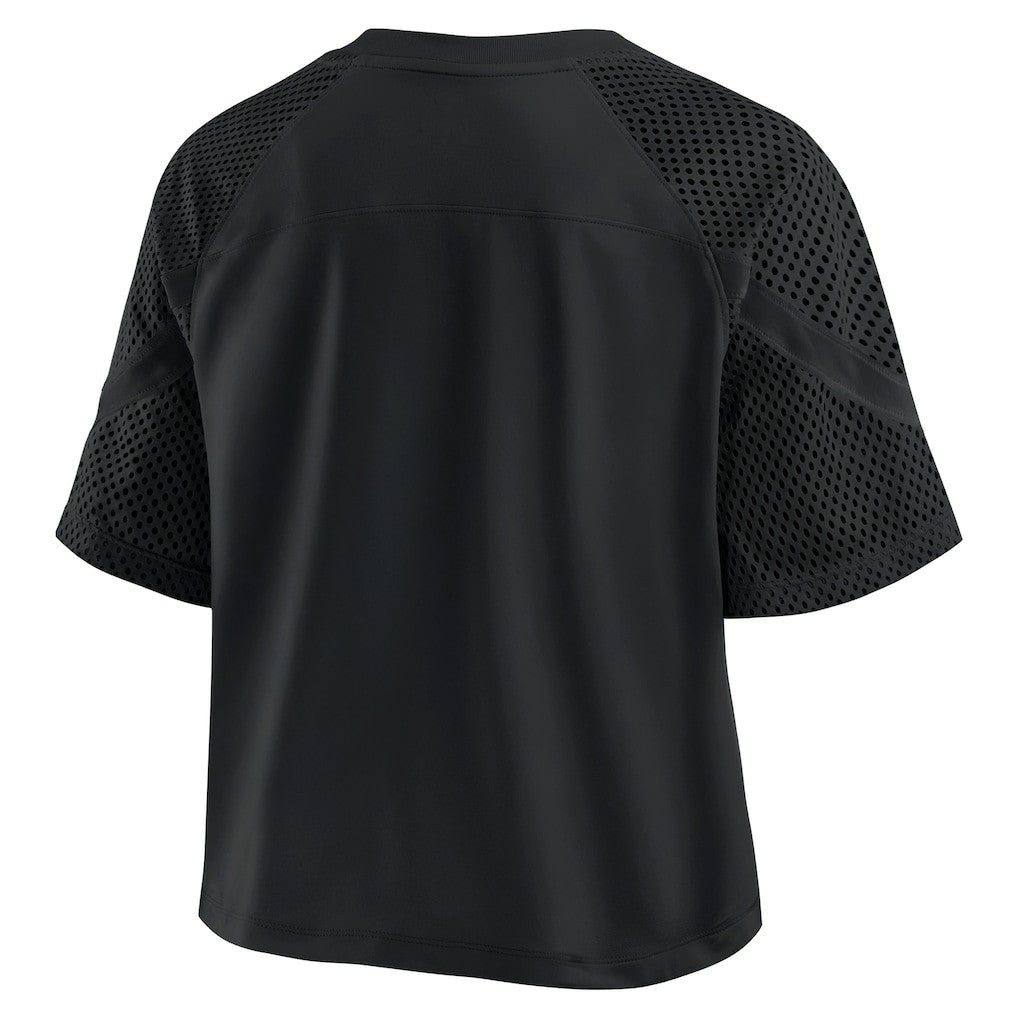 Baltimore Ravens Women's Oversized Raglan V-Neck Blackout Fashion Jersey on sale