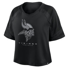 Minnesota Vikings Women's Oversized Raglan V-Neck Blackout Fashion Jersey online