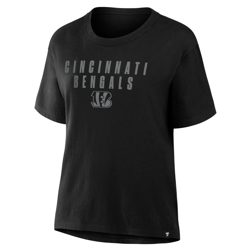 Cincinnati Bengals Women's Blackout Kneel Down Legacy T-Shirt - Black discount