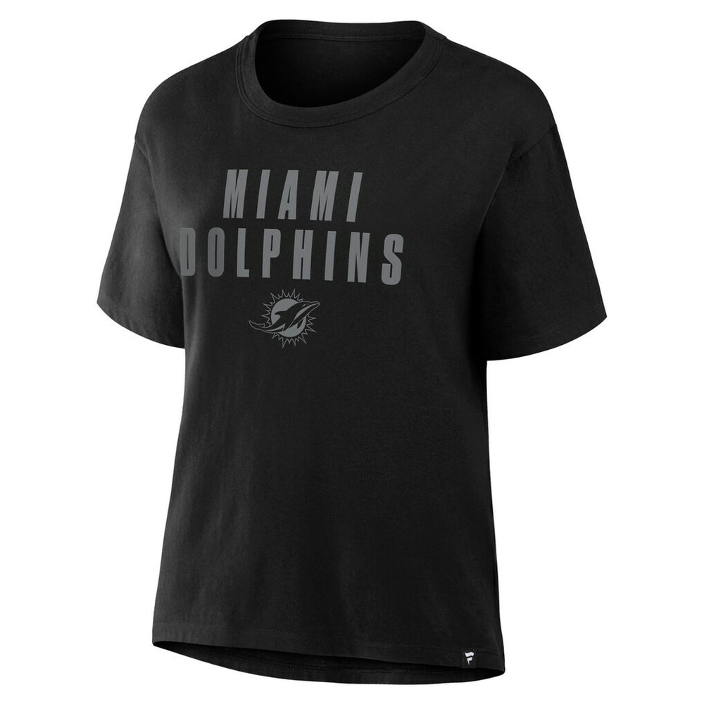 Miami Dolphins Women's Blackout Kneel Down Legacy T-Shirt - Black on sale