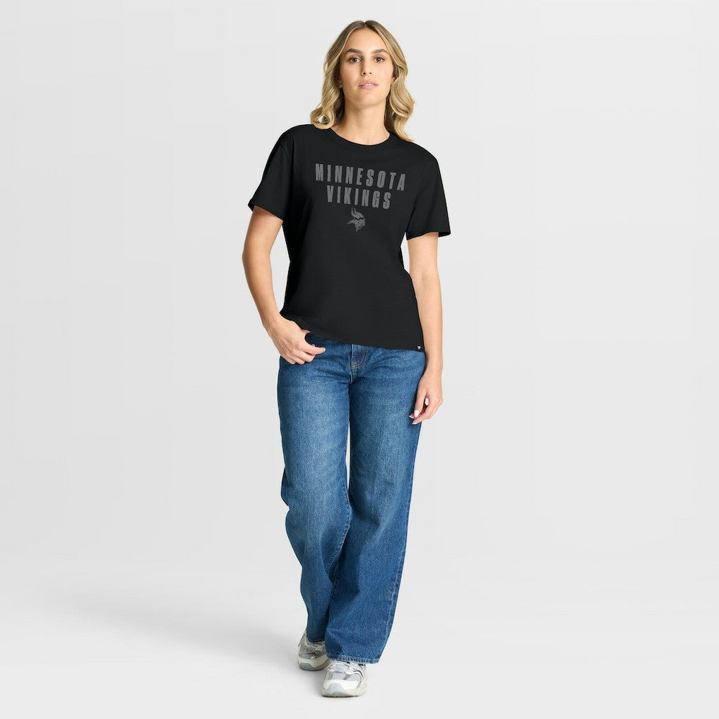 Minnesota Vikings Women's Blackout Kneel Down Legacy T-Shirt - Black sale