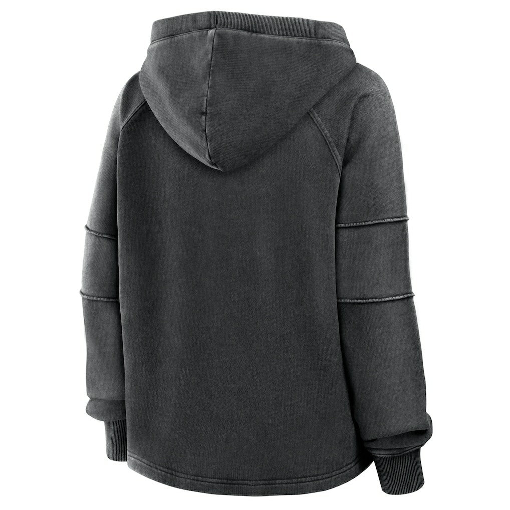 Kansas City Chiefs Women's Oversized Raglan Gridiron Hoodie - Black for sale