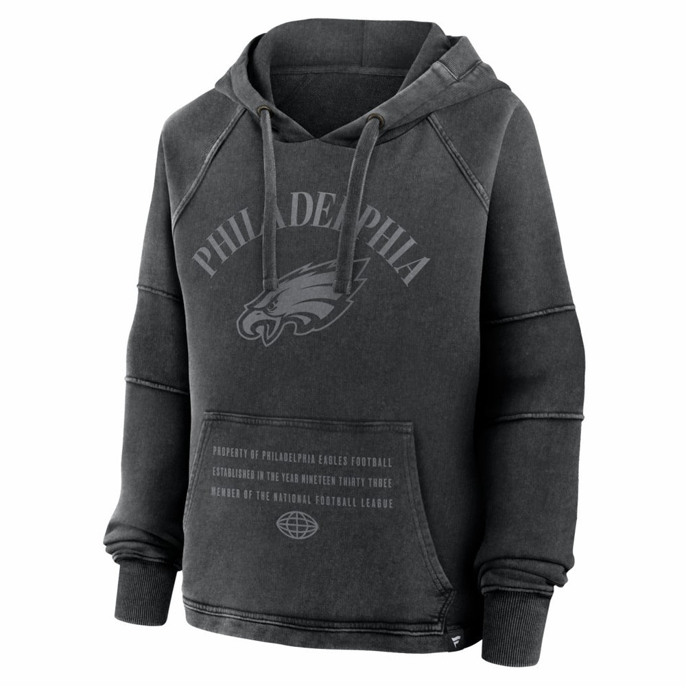 Philadelphia Eagles Women's Oversized Raglan Gridiron Hoodie - Black on sale