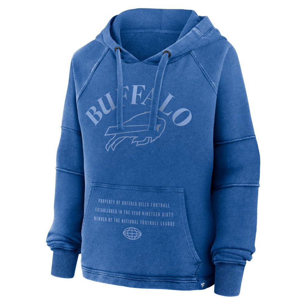 Buffalo Bills Women's Oversized Raglan Gridiron Hoodie - Royal cheap