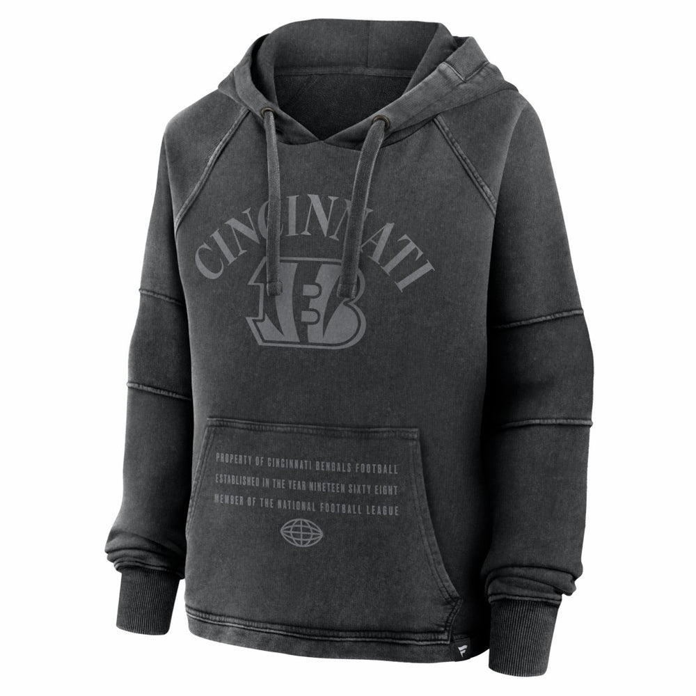 Cincinnati Bengals Women's Oversized Raglan Gridiron Hoodie - Black outlet