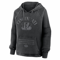 Cincinnati Bengals Women's Oversized Raglan Gridiron Hoodie - Black outlet