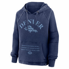 Denver Broncos Women's Oversized Raglan Gridiron Hoodie - Navy outlet