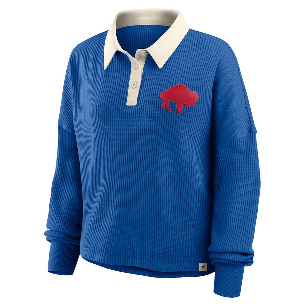Buffalo Bills Women's Oversized Hometown Premium Thermal Long Sleeve Shirt - Royal outlet