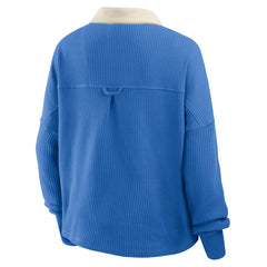 Detroit Lions Women's Oversized Hometown Premium Thermal Long Sleeve Shirt - Blue on sale