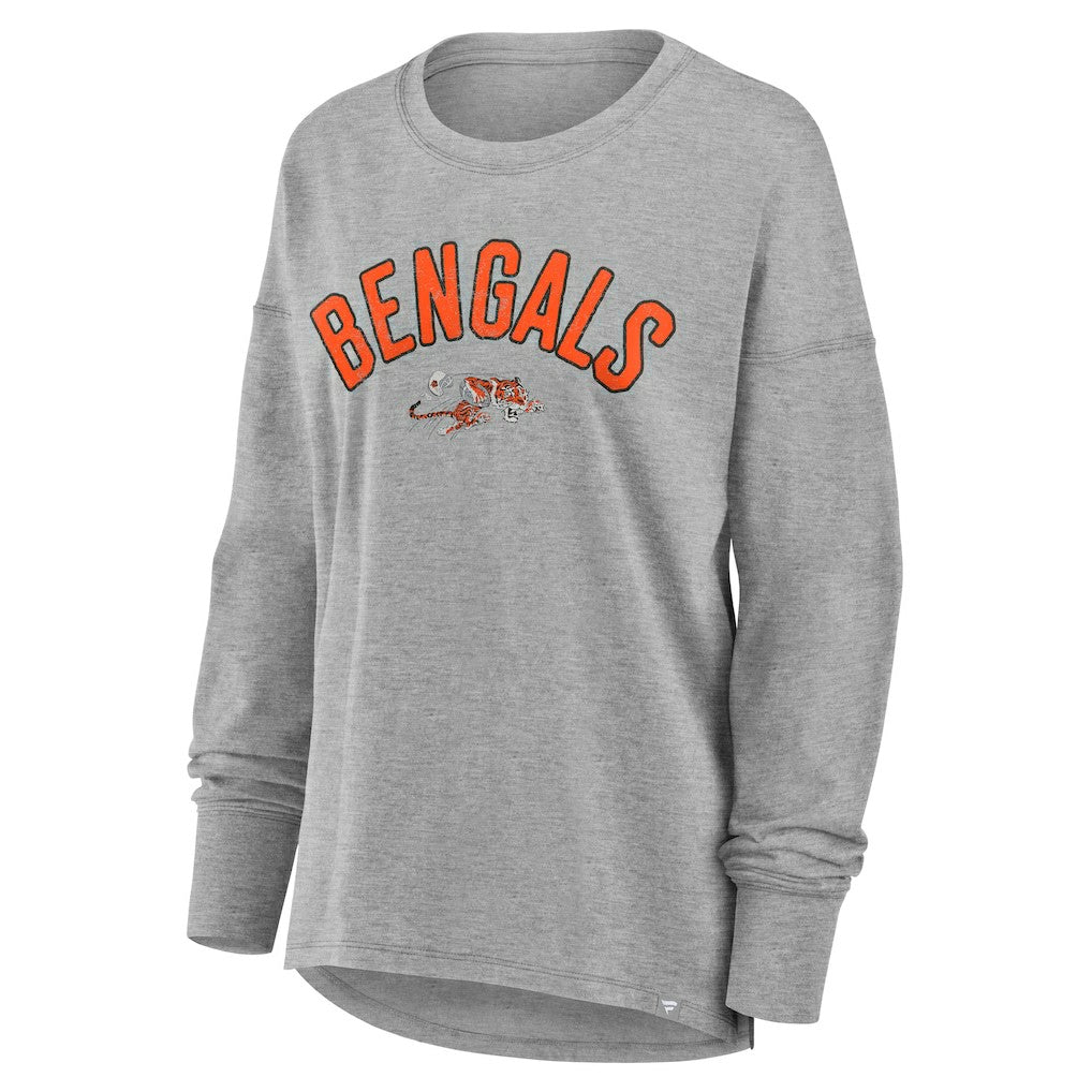 Cincinnati Bengals Women's Hometown Legacy Long Sleeve T-Shirt - Heather Gray for sale