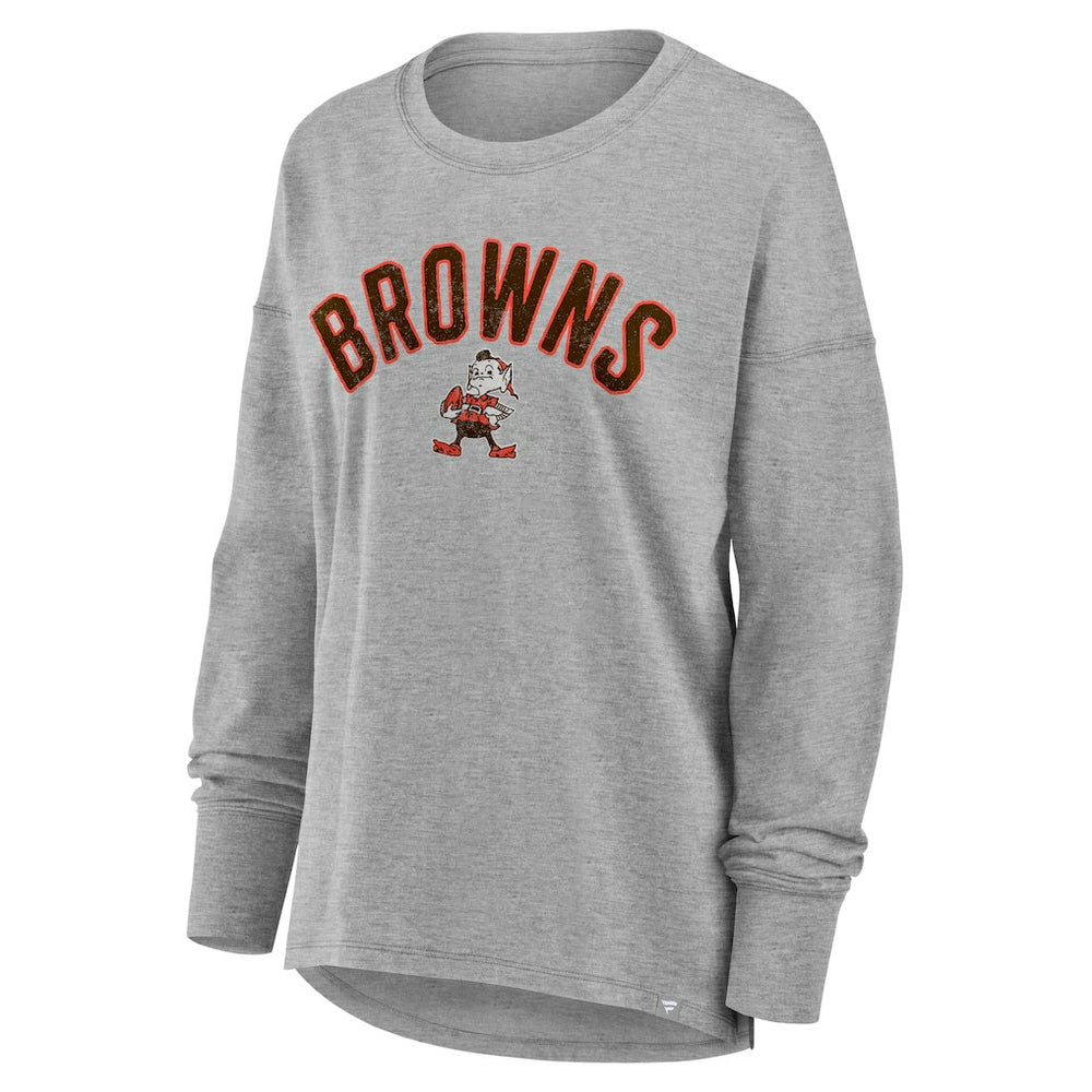 Cleveland Browns Women's Hometown Legacy Long Sleeve T-Shirt - Heather Gray online