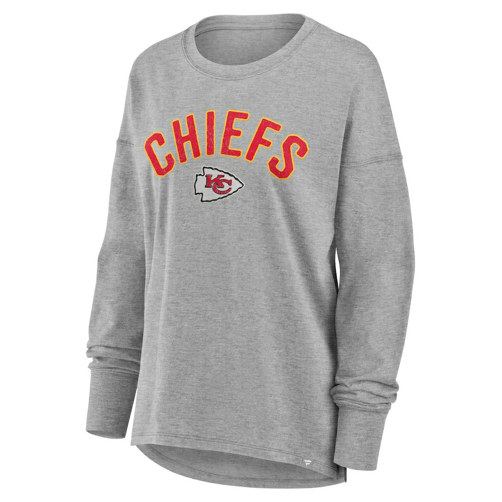Kansas City Chiefs Women's Hometown Legacy Long Sleeve T-Shirt - Heather Gray sale