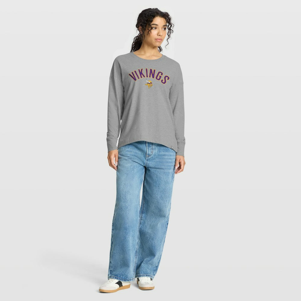 Minnesota Vikings Women's Hometown Legacy Long Sleeve T-Shirt - Heather Gray discount