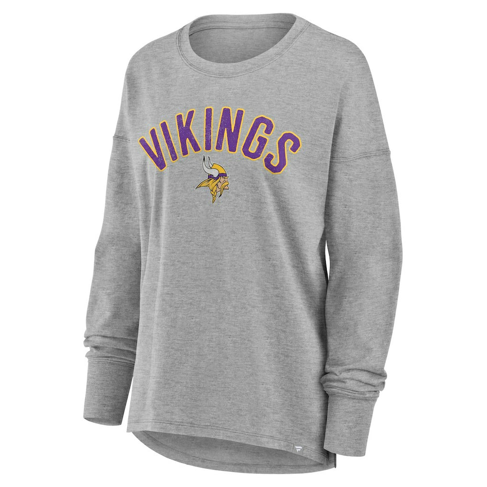 Minnesota Vikings Women's Hometown Legacy Long Sleeve T-Shirt - Heather Gray discount