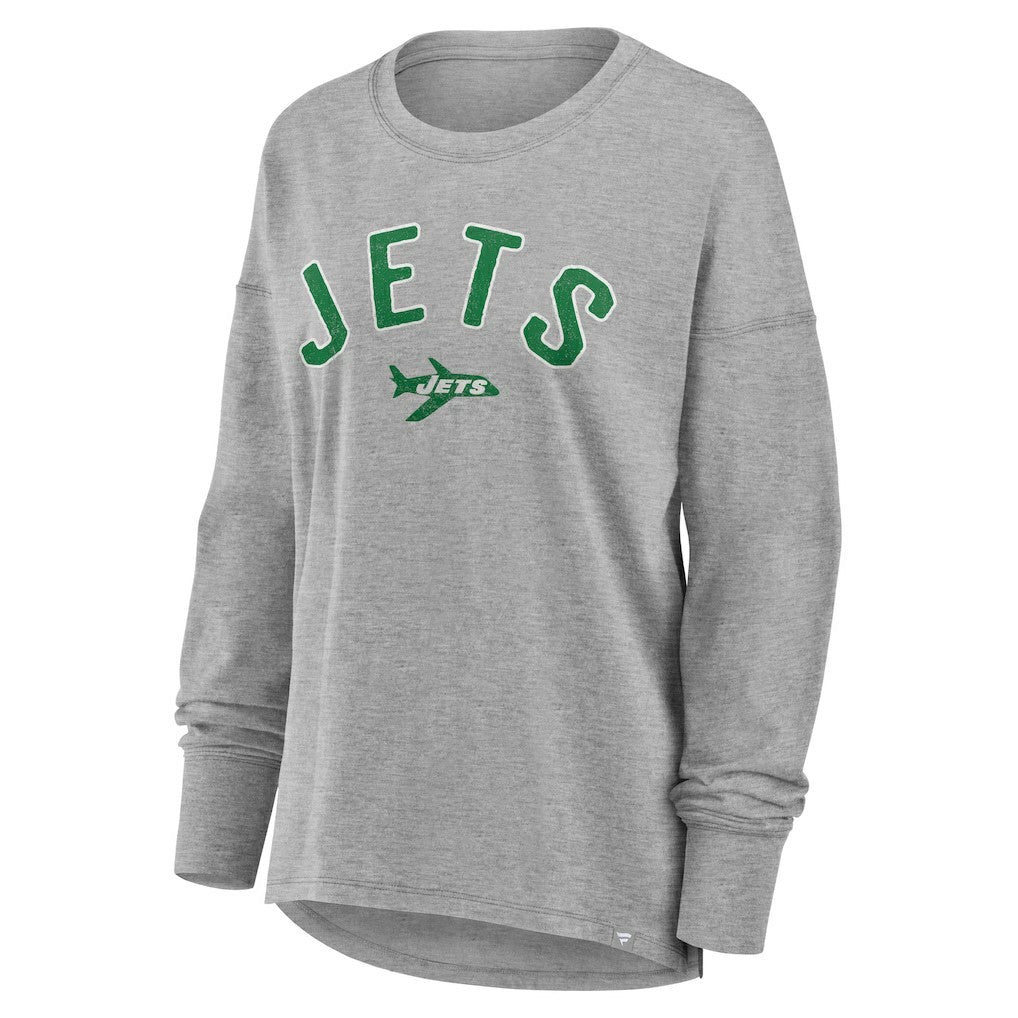 New York Jets Women's Hometown Legacy Long Sleeve T-Shirt - Heather Gray sale
