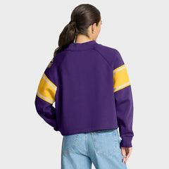 Minnesota Vikings Oversized Hometown Toss Sweep Mock Neck Pullover - Purple outlet