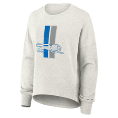 Detroit Lions Women's Oversized Hometown Pullover Sweatshirt - Heather Gray on sale