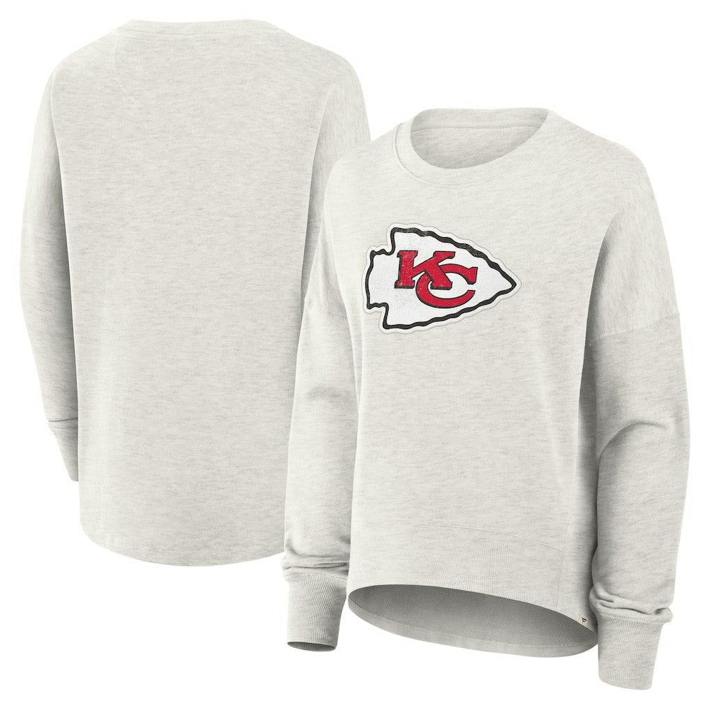 Kansas City Chiefs Women's Oversized Hometown Pullover Sweatshirt - Heather Gray online