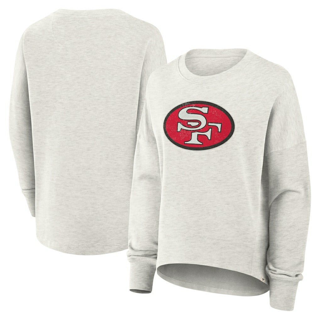 San Francisco 49ers Women's Oversized Hometown Pullover Sweatshirt - Heather Gray cheap