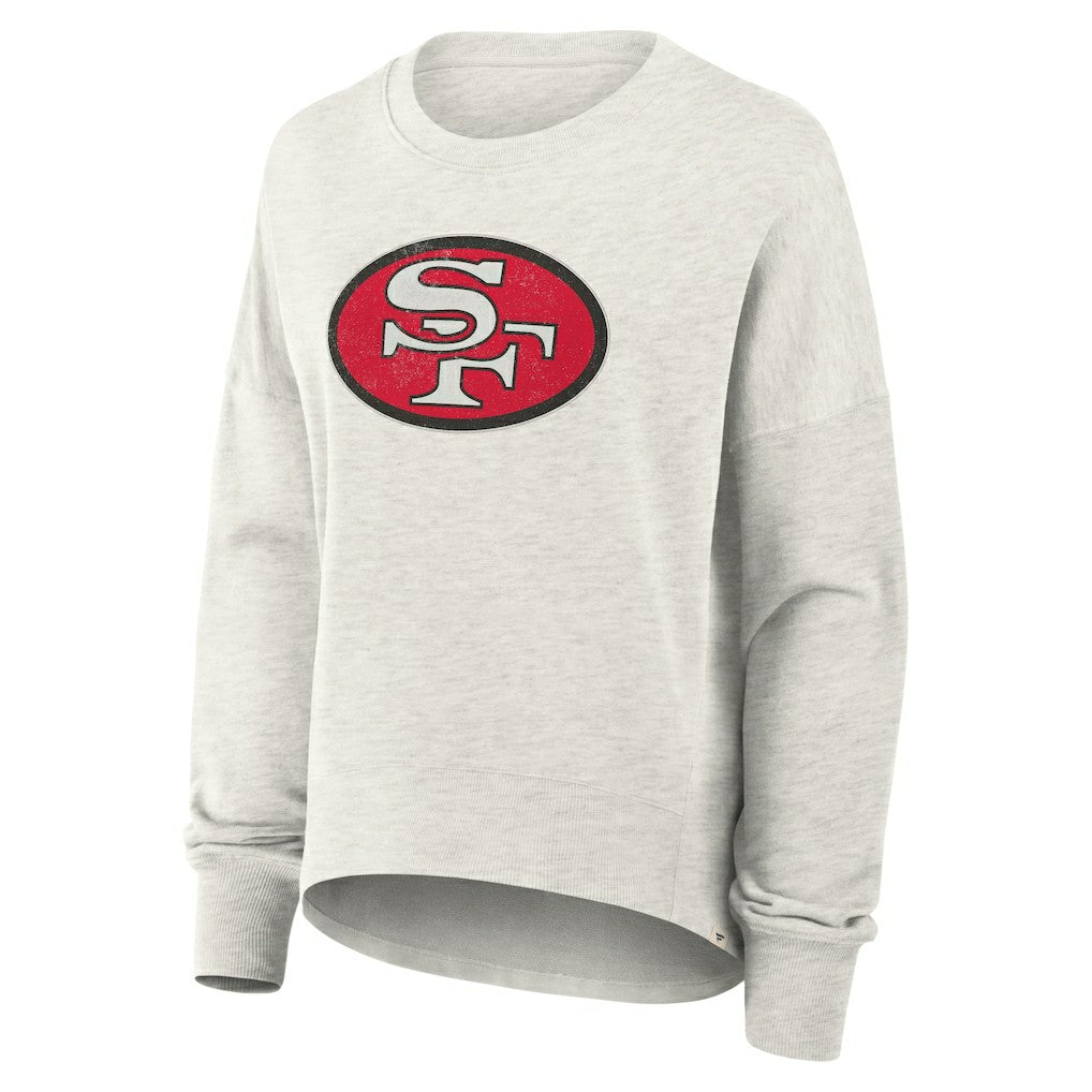 San Francisco 49ers Women's Oversized Hometown Pullover Sweatshirt - Heather Gray cheap