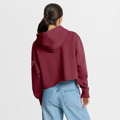 Washington Commanders Women's Oversized Hometown Heritage Cropped Hoodie - Burgundy outlet