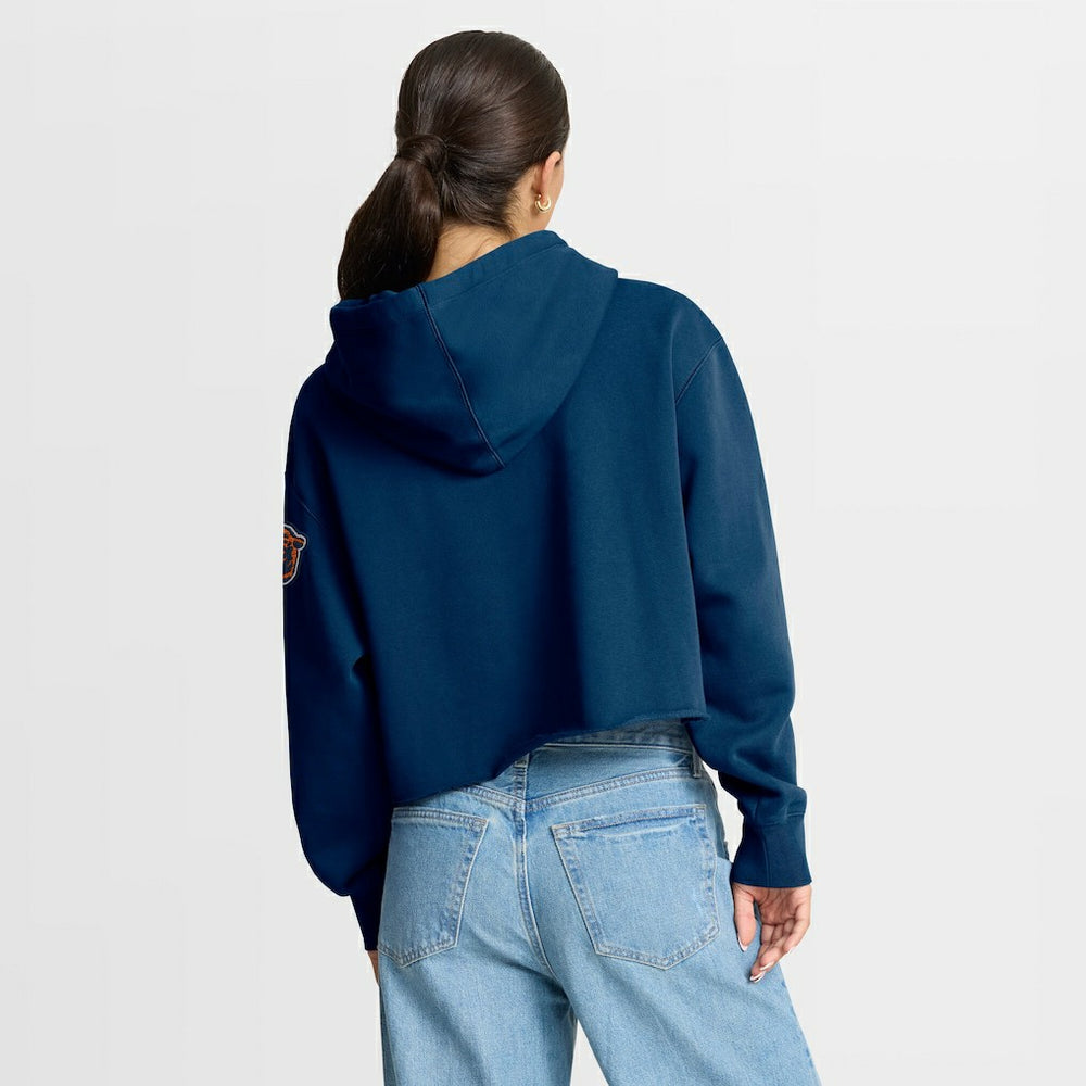 Chicago Bears Women's Oversized Hometown Heritage Cropped Hoodie - Navy outlet