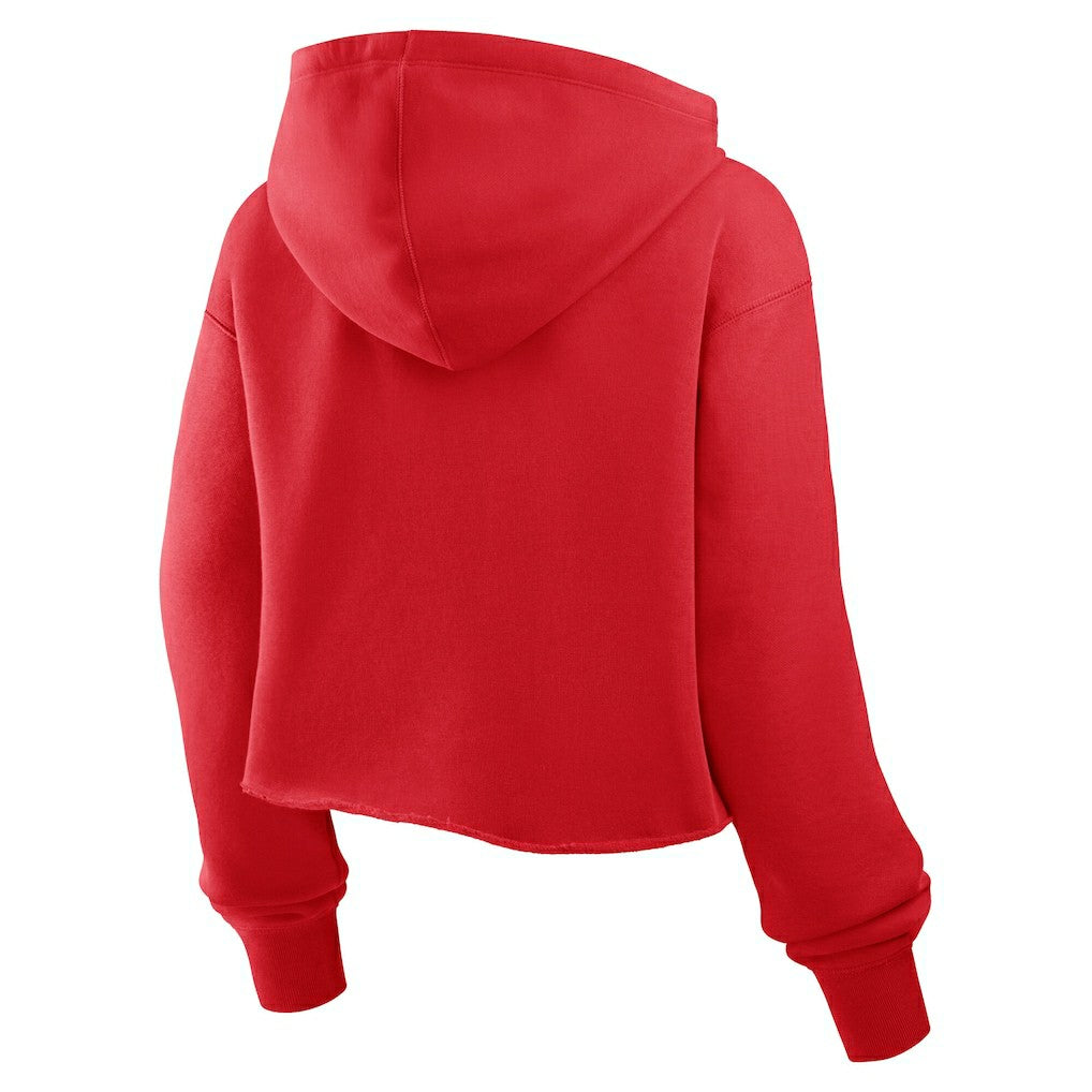 Kansas City Chiefs Women's Oversized Hometown Heritage Cropped Hoodie - Red sale