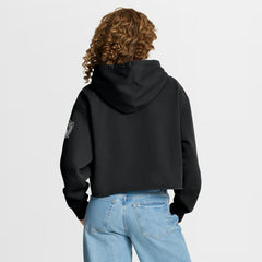 Las Vegas Raiders Women's Oversized Hometown Heritage Cropped Hoodie - Black outlet