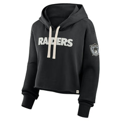 Las Vegas Raiders Women's Oversized Hometown Heritage Cropped Hoodie - Black outlet