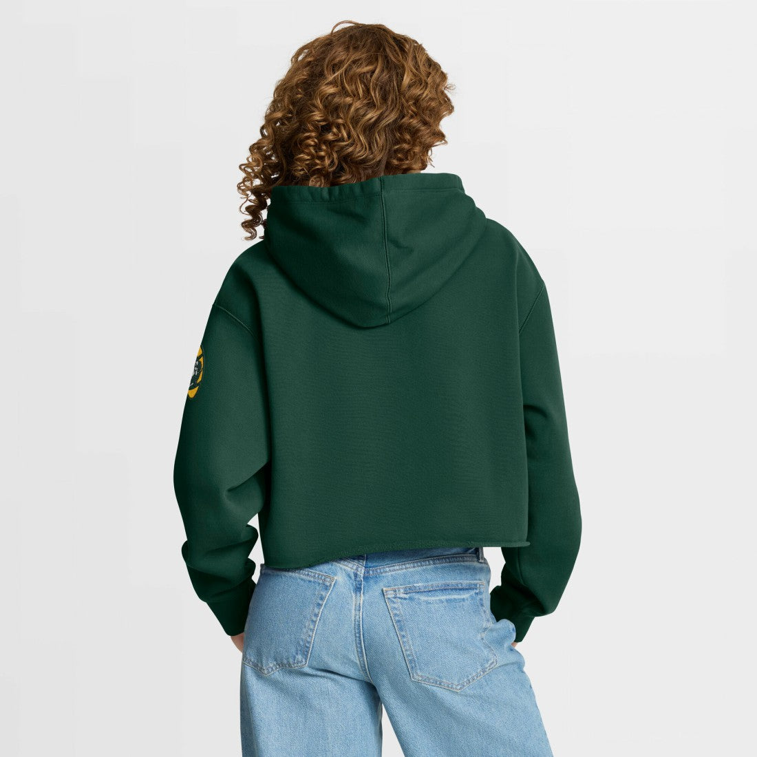 Green Bay Packers Women's Oversized Hometown Heritage Cropped Hoodie - Green online