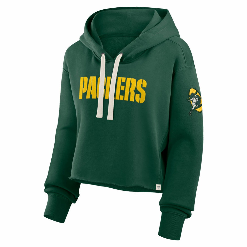 Green Bay Packers Women's Oversized Hometown Heritage Cropped Hoodie - Green online