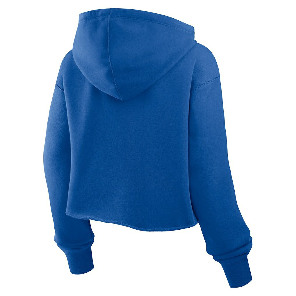 New England Patriots Women's Oversized Hometown Heritage Cropped Hoodie - Royal online