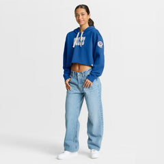 Indianapolis Colts Women's Oversized Hometown Heritage Cropped Hoodie - Royal online