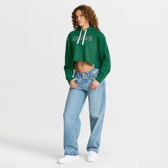 Philadelphia Eagles Women's Oversized Hometown Heritage Cropped Hoodie - Kelly Green on sale