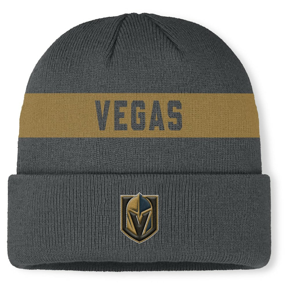 Vegas Golden Knights Fanatics Authentic Pro Rink Cuffed Knit Hat - Gray Hats