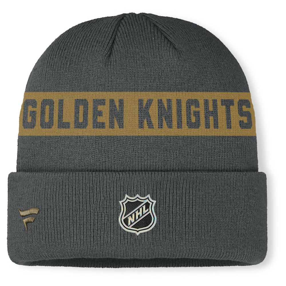 Vegas Golden Knights Fanatics Authentic Pro Rink Cuffed Knit Hat - Gray Hats