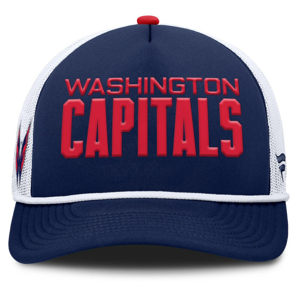 Washington Capitals Fanatics Authentic Pro Rink A-Frame Adjustable Hat - Navy/White Hats