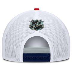 New York Rangers Fanatics Authentic Pro Rink A-Frame Adjustable Hat - Navy/White Hats