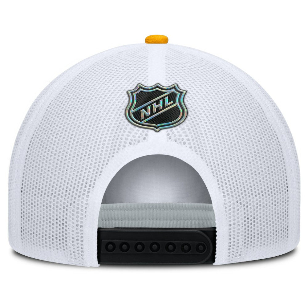 Boston Bruins Fanatics Authentic Pro Rink A-Frame Adjustable Hat - Black/White Hats