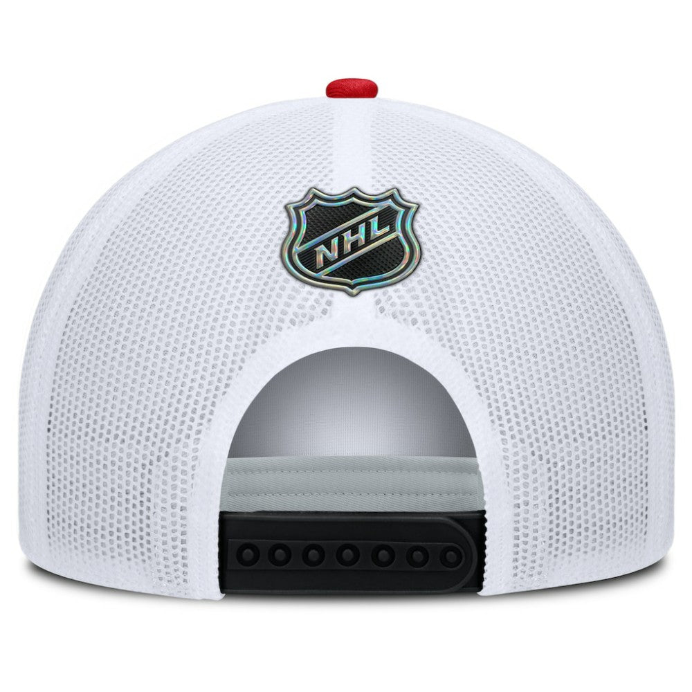 Chicago Blackhawks Fanatics Authentic Pro Rink A-Frame Adjustable Hat - Black/White Hats