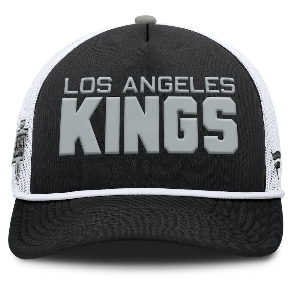 Los Angeles Kings Fanatics Authentic Pro Rink A-Frame Adjustable Hat - Black/White Hats